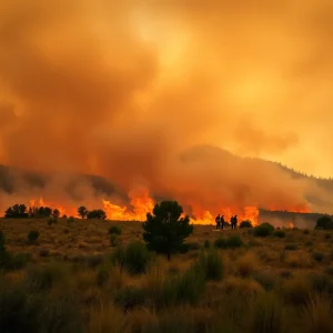 Firefighters battling California wildfires that impact insurance rates