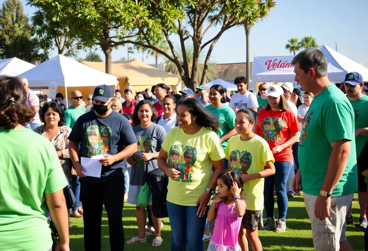 Community members celebrating together in Coronado