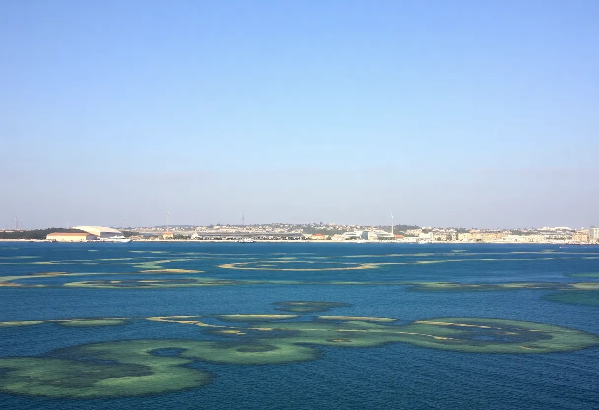 Polluted waters near Naval Amphibious Base Coronado