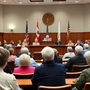 Residents participating in the Coronado City Council meeting.