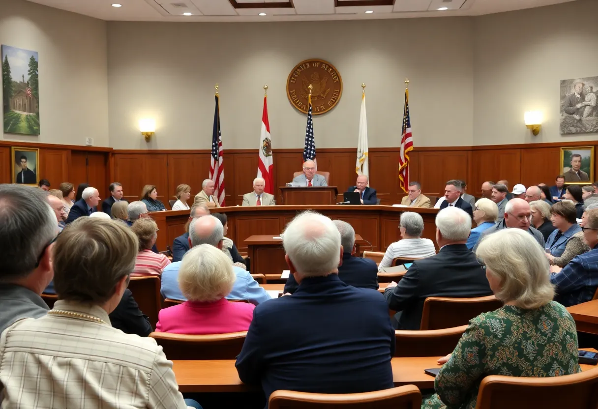 Residents participating in the Coronado City Council meeting.