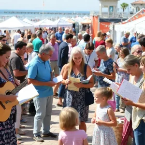 Coronado Community READ festival with attendees enjoying music and arts