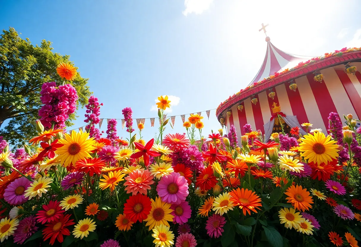 Vibrant floral display at the Coronado Flower Show 2025