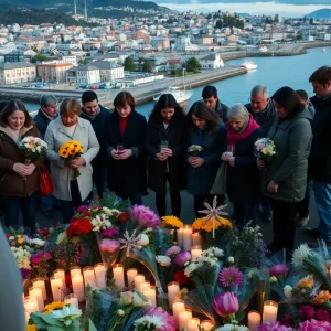 Community members mourning the loss of a beloved figure