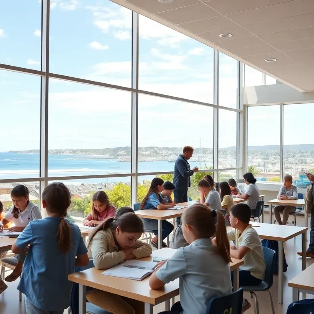 Students in Coronado school engaged in learning activities.