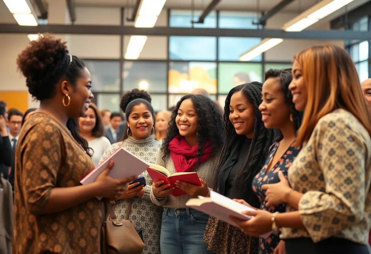Community event celebrating young women's empowerment