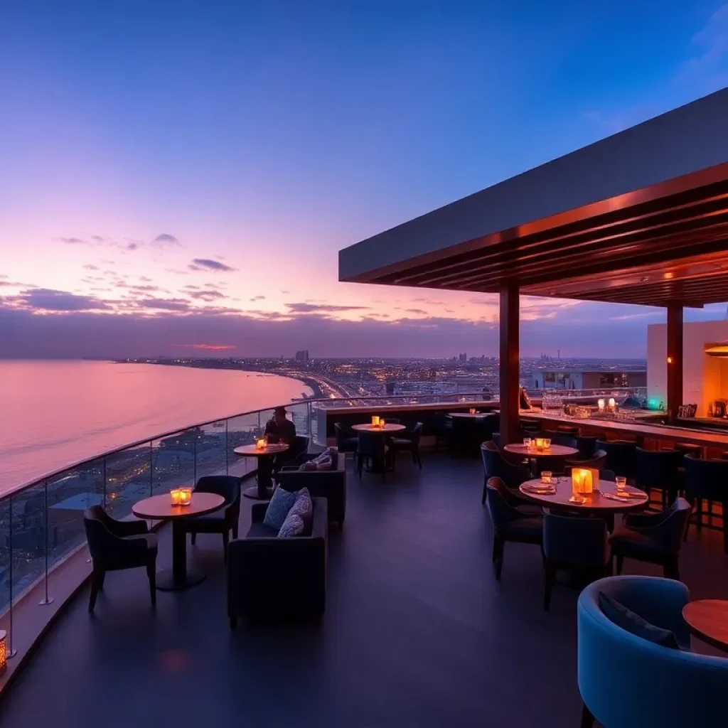 Rooftop bar Dive in Coronado with ocean views