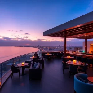 Rooftop bar Dive in Coronado with ocean views