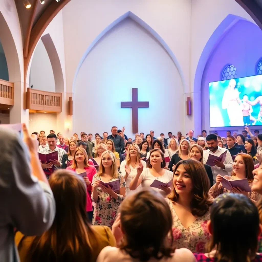 San Diego Saints Choir performing 'Lamb of God' during Easter