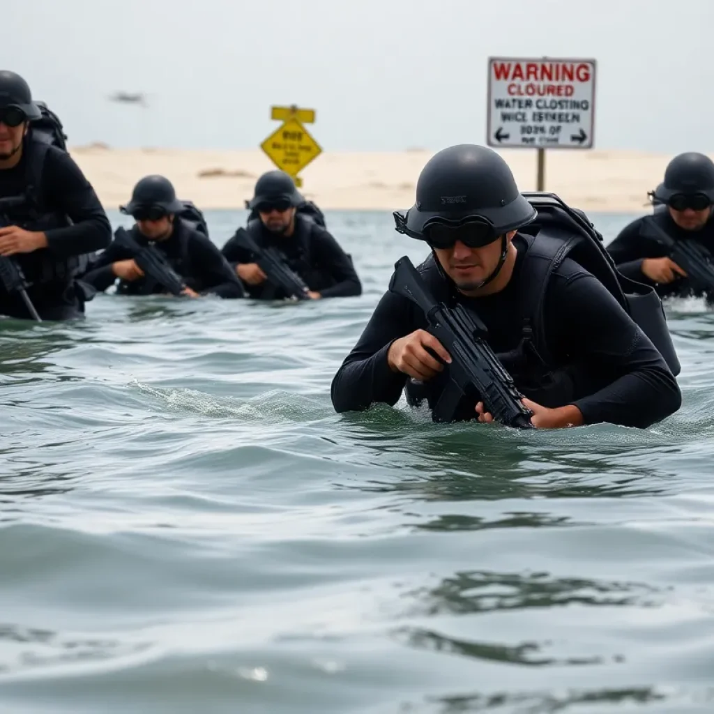 Navy SEAL candidates training in contaminated waters off San Diego