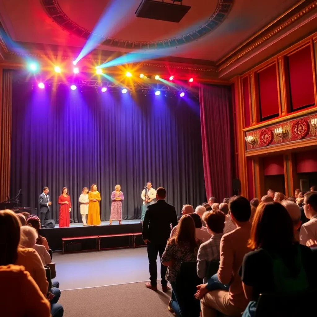 Actors performing on stage in a San Diego theater