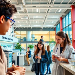 Students engaging in STEM activities on the University of San Diego campus.