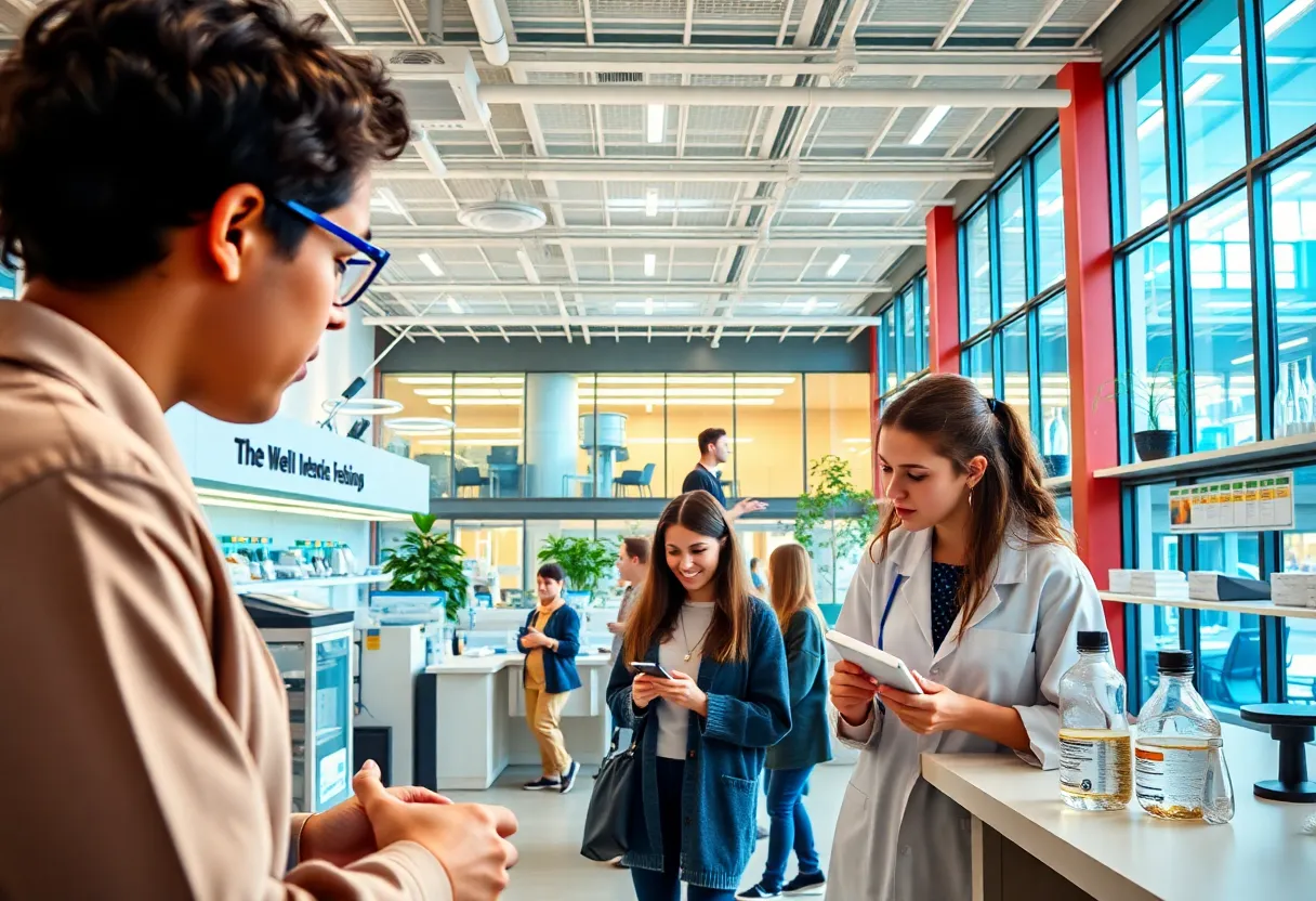 Students engaging in STEM activities on the University of San Diego campus.