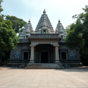 BAPS Shri Swaminarayan Mandir vandalized with graffiti