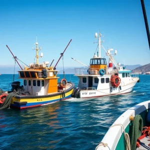 Fishermen in California using innovative pop-up crab fishing gear