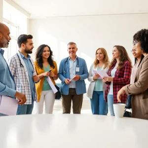 Group discussing healthcare access in California