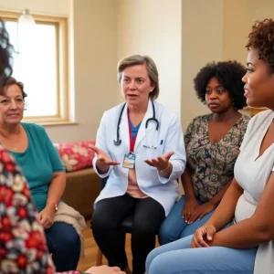 A healthcare meeting discussing Medicaid in California