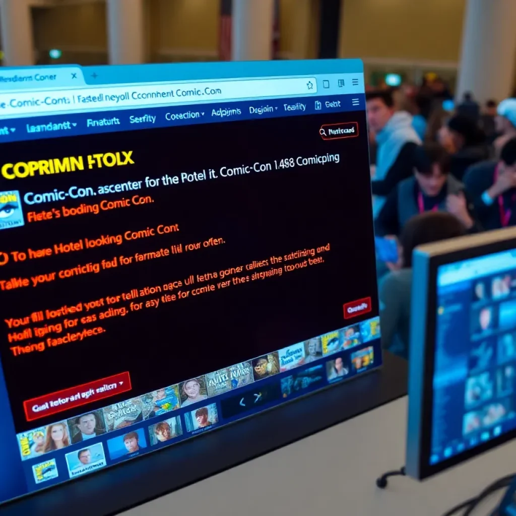 Frustrated fans attempting to book hotel rooms during Comic-Con sale