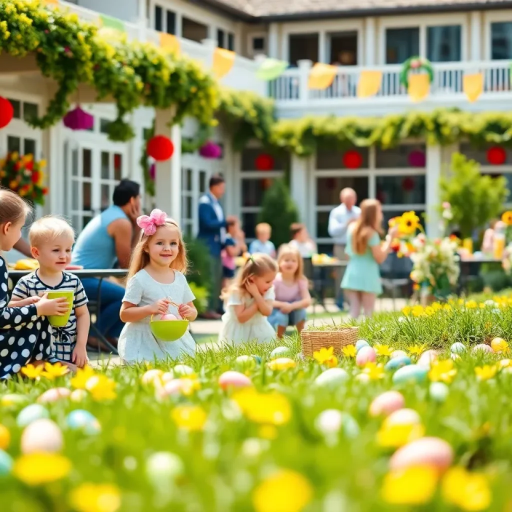 Families celebrating Easter in Coronado