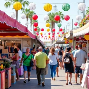 Local vendors at the Coronado Summer Fair Fundraiser