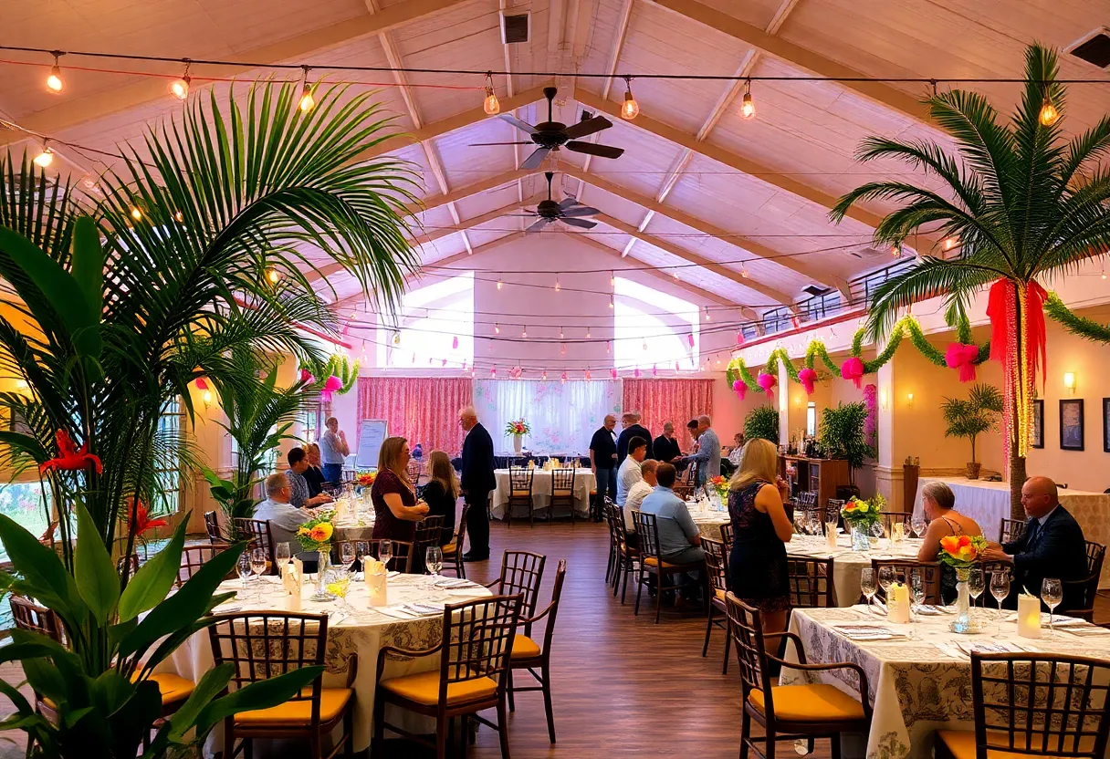 An island-themed fundraising event at Coronado Community Center