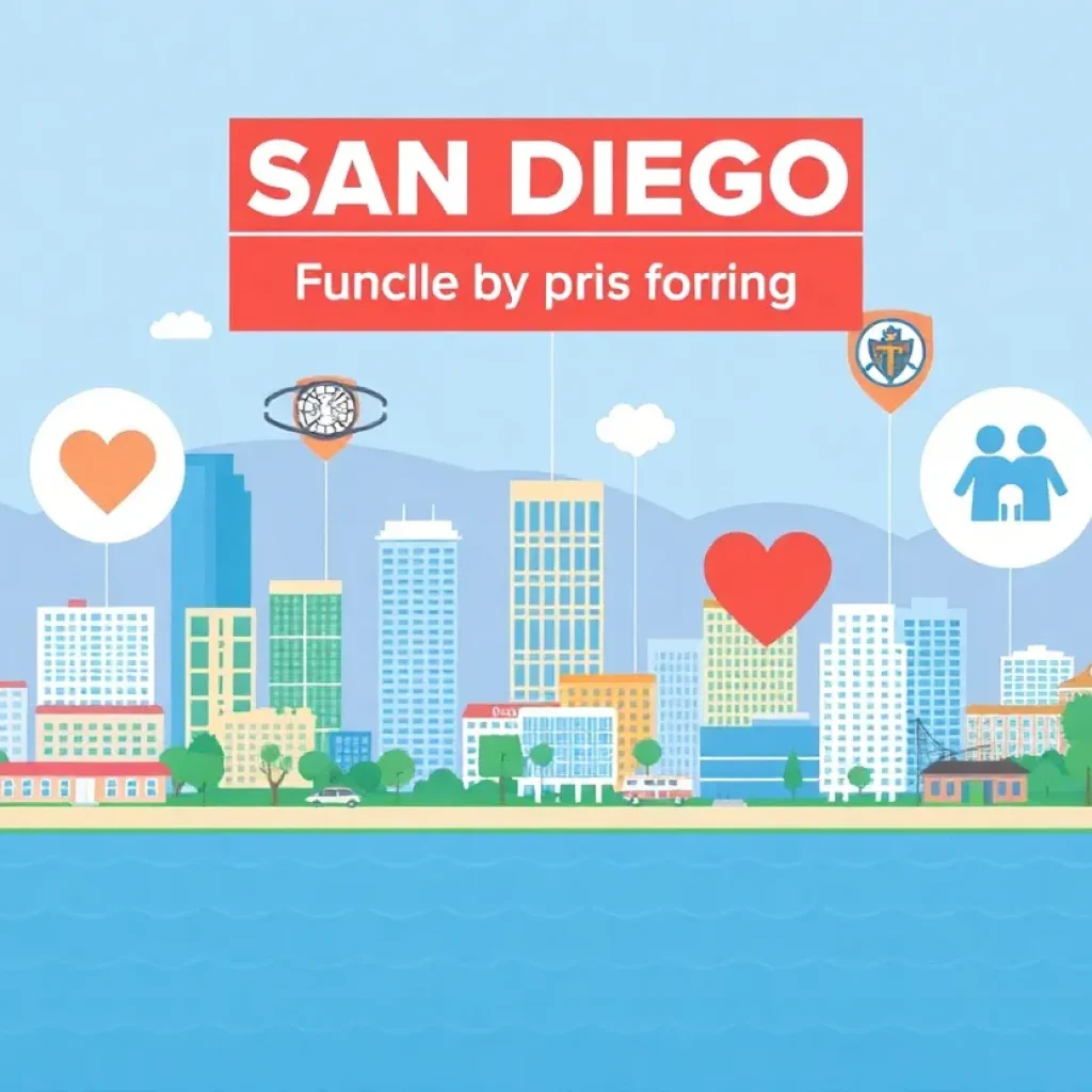 San Diego cityscape representing public health initiatives.