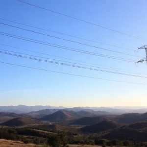 Underground power lines project in Southern California