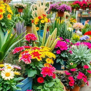 Colorful flower and plant display at the Southern California Spring Garden Show