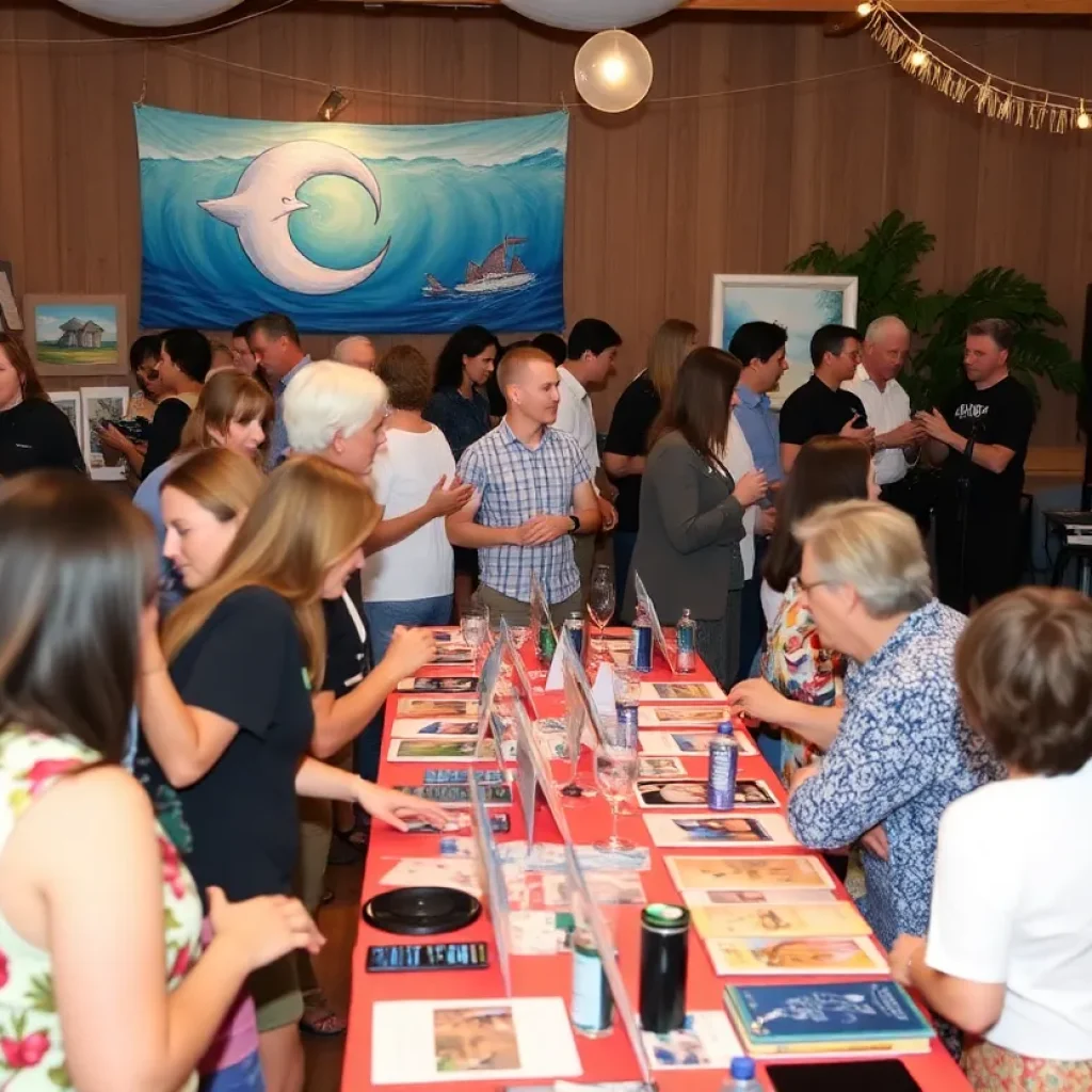 Guests at the Coronado community event for ocean conservation