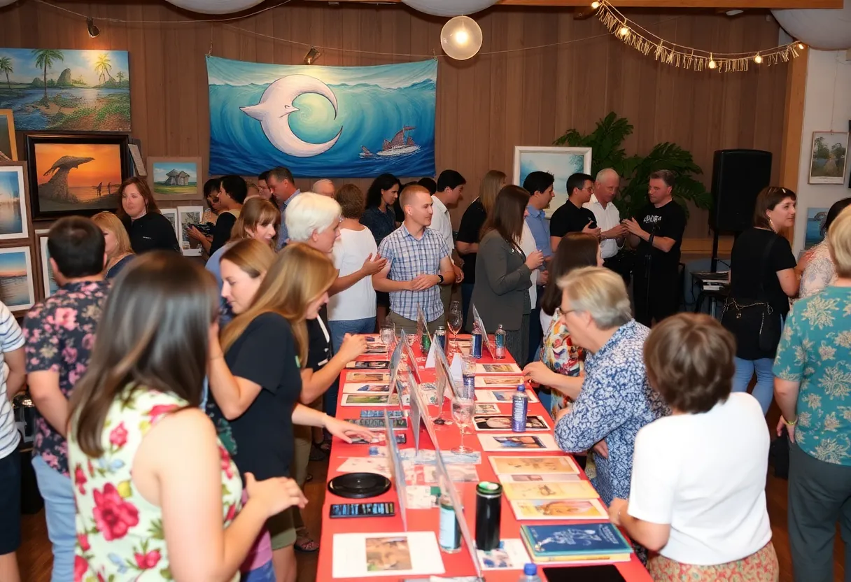 Guests at the Coronado community event for ocean conservation