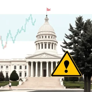 Conceptual representation of California state budget challenges