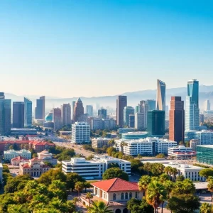 California landscape illustrating economic activity and innovation