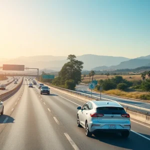 Electric vehicles charging in California showcasing sustainable transportation.