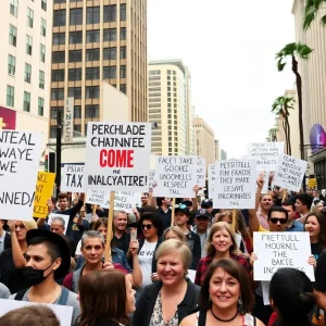 Rally for California film tax incentives at Sun Valley