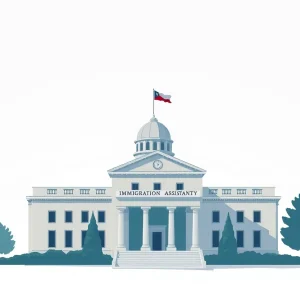 Illustration representing the California immigrant funding investigation