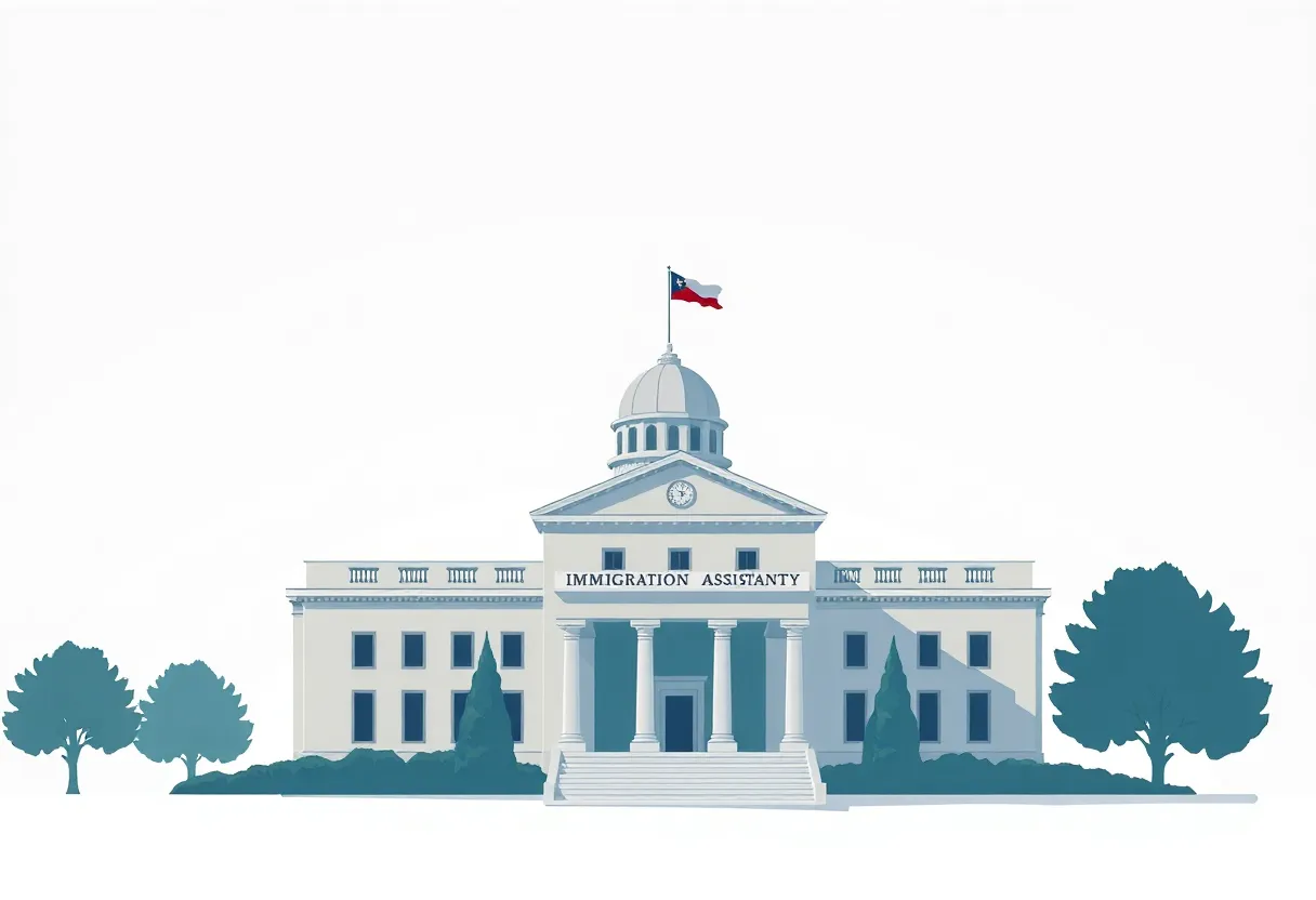 Illustration representing the California immigrant funding investigation