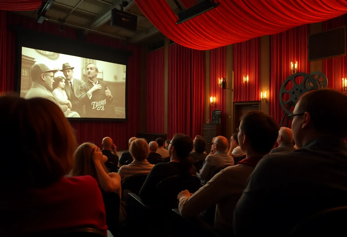 Audience watching The Magnificent Ambersons at Coronado Public Library