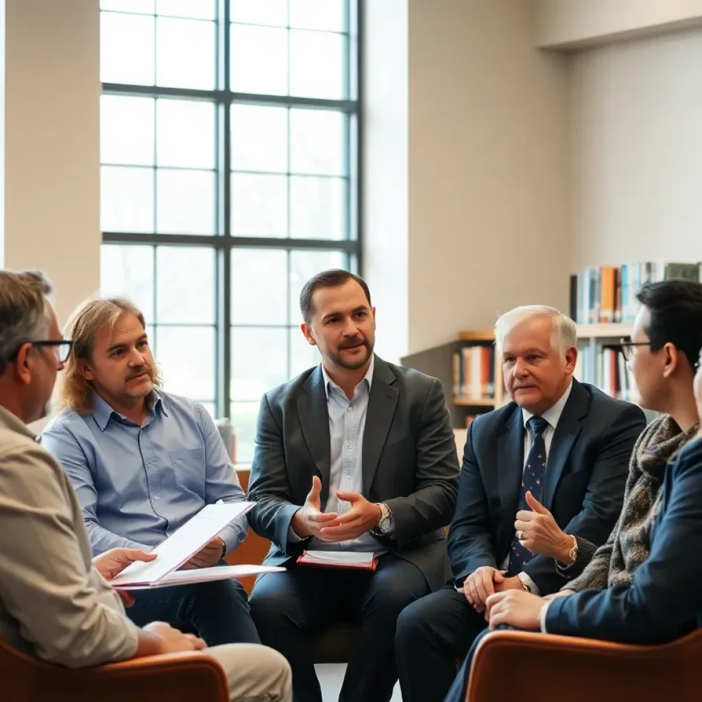 Discussion on national security in a library setting