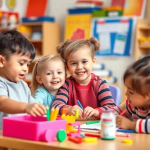 Children engaging in educational activities at Coronado preschool.