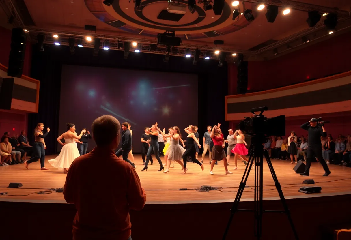 Dancers performing on stage during the Envision event