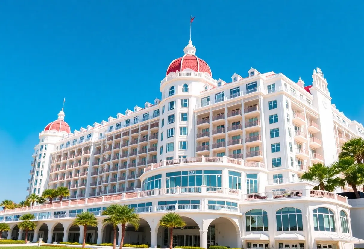 Exterior view of the revitalized Hotel del Coronado with modern enhancements.