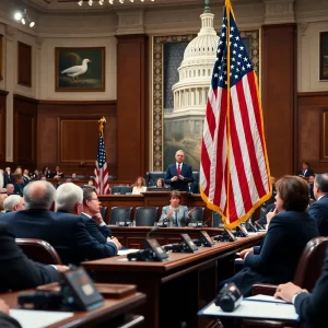 Lawmakers in the House of Representatives during a vote on environmental policies