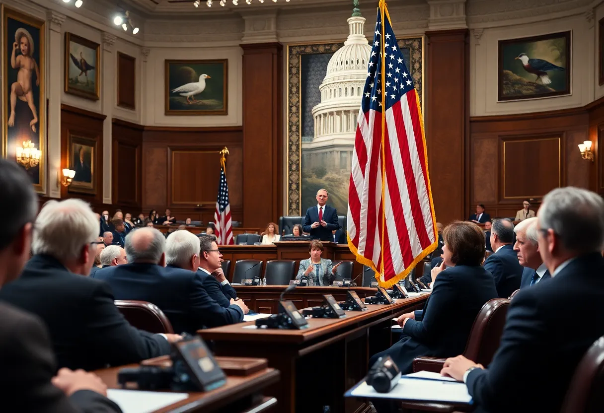 Lawmakers in the House of Representatives during a vote on environmental policies