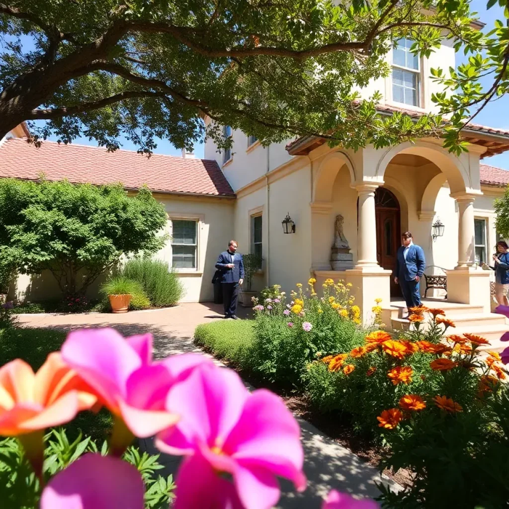 Participants exploring a historic home during Coronado's Mother's Day Historic Home Tour