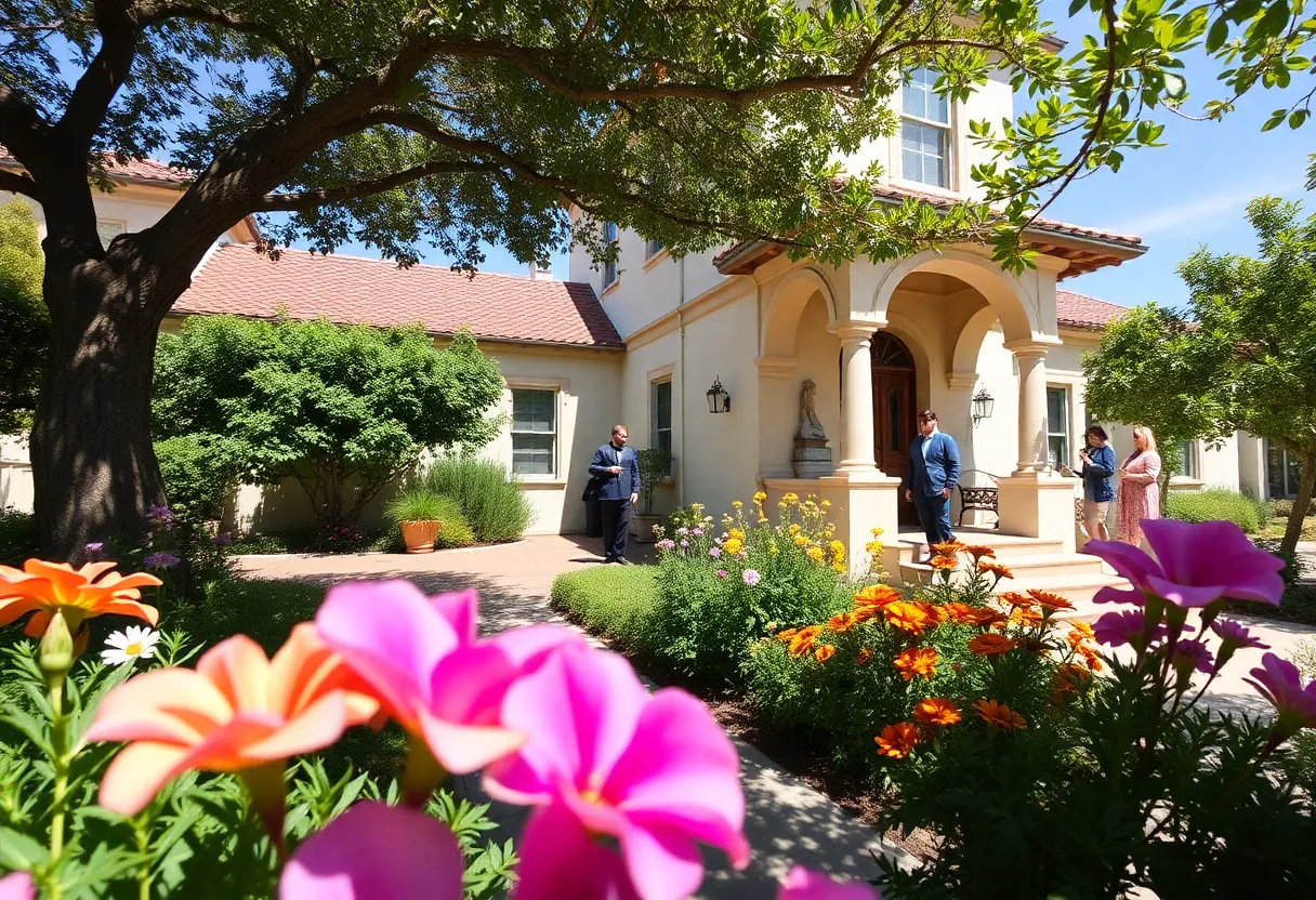 Participants exploring a historic home during Coronado's Mother's Day Historic Home Tour