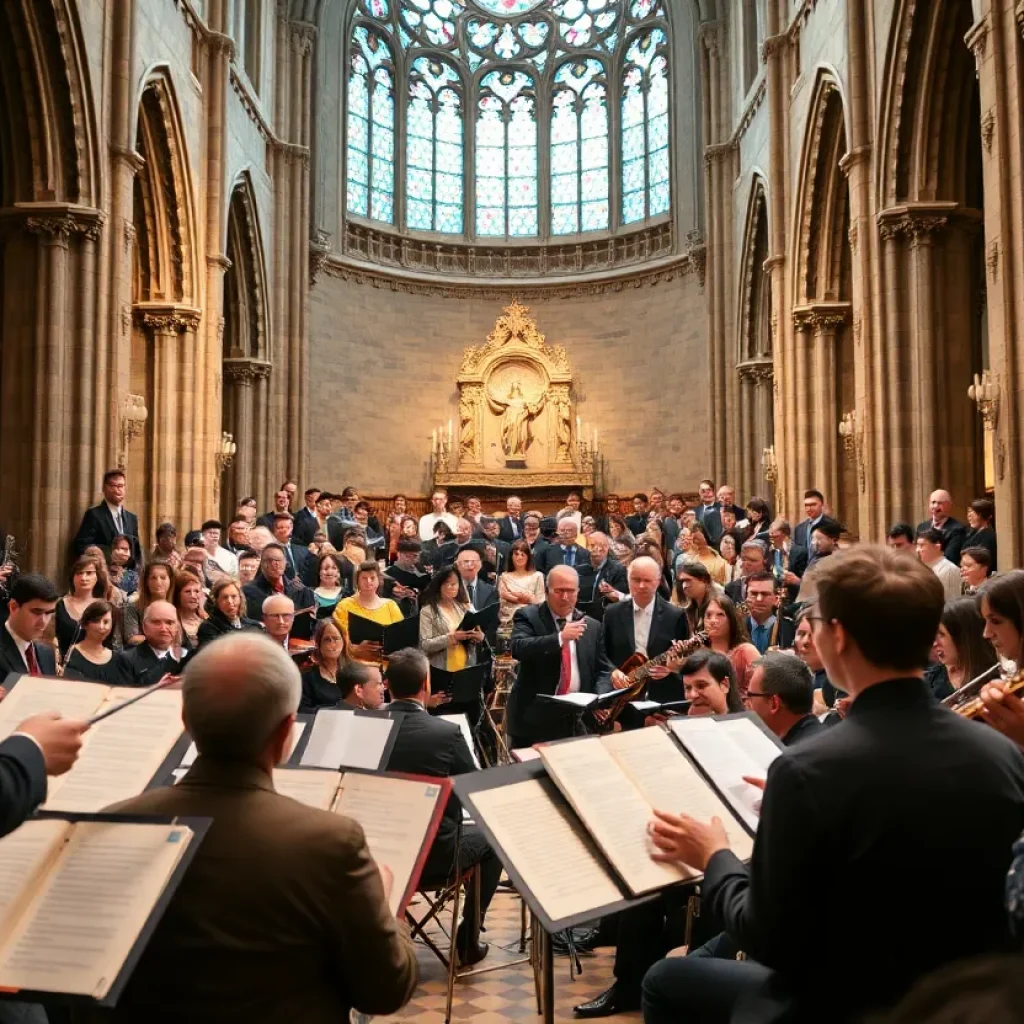 Musicians performing at Musica Vitale concert in St. Paul’s Episcopal Cathedral