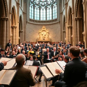 Musicians performing at Musica Vitale concert in St. Paul’s Episcopal Cathedral