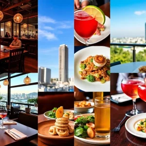 Collage of new dining experiences in San Diego