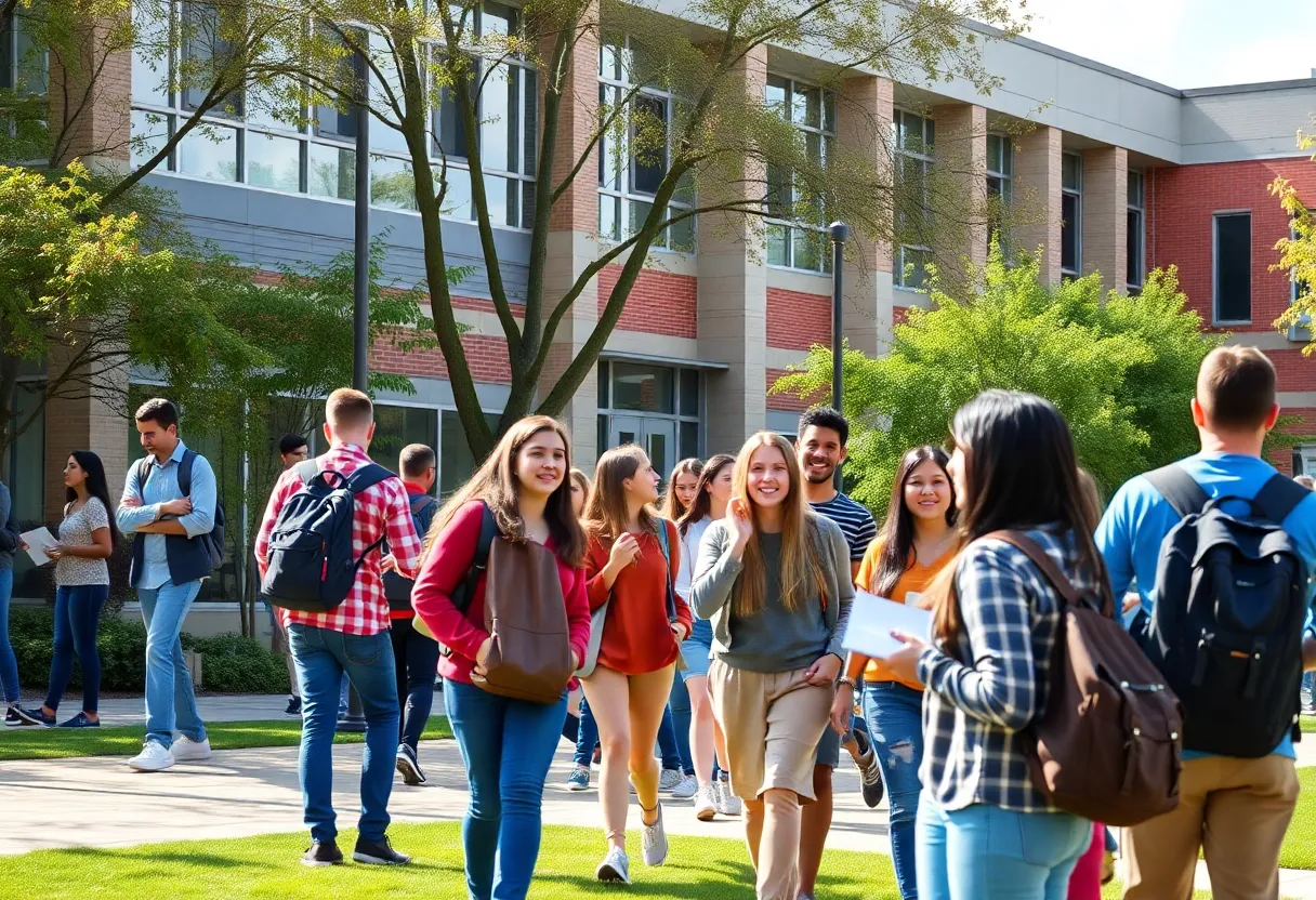 University of San Diego campus with military-connected students