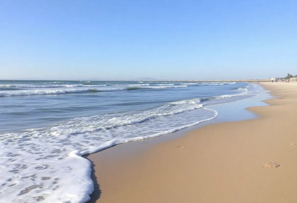 Proposed sewage pipeline near Coronado beach
